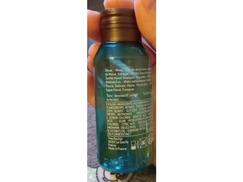 Yves Rocher Monoi Gentle Hair And Body Wash, 1.6 fl oz/50 mL