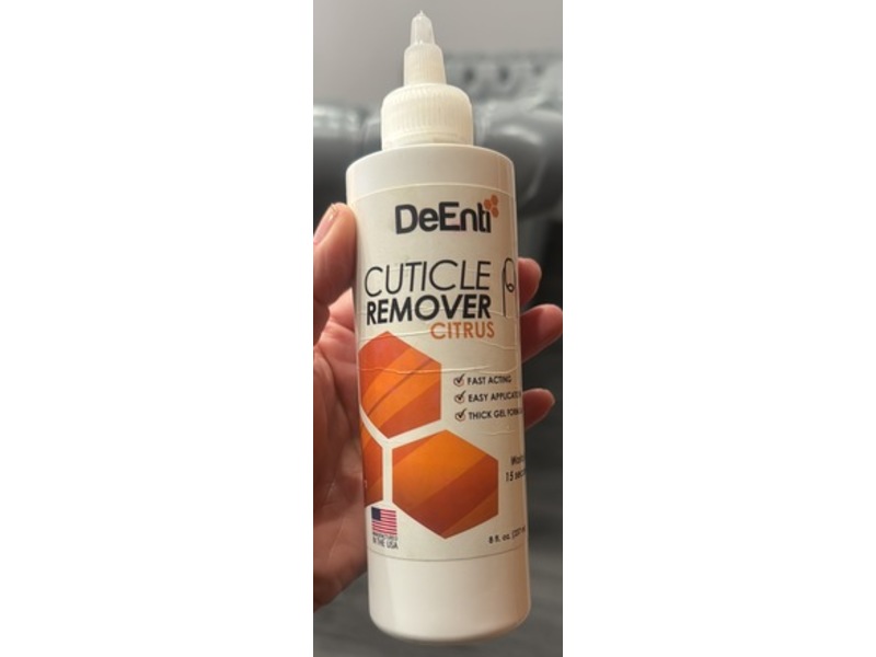 DeEnti Cuticle Remover Gel, Citrus, 8 fl oz/237 mL