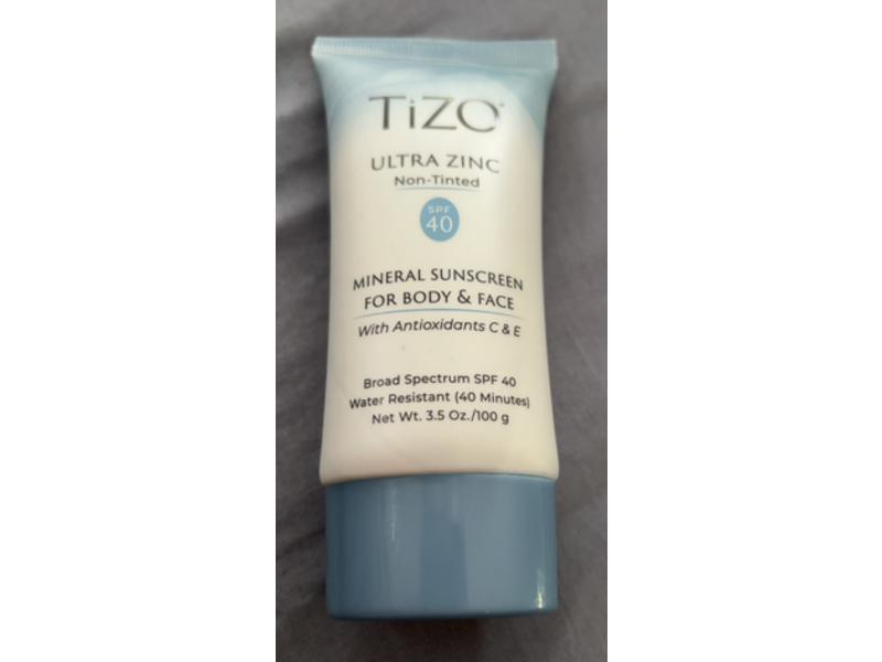 Tizo Non Tinted Mineral Sunscreen, SPF 40, Ultra zinc, 3.5 oz/100 g