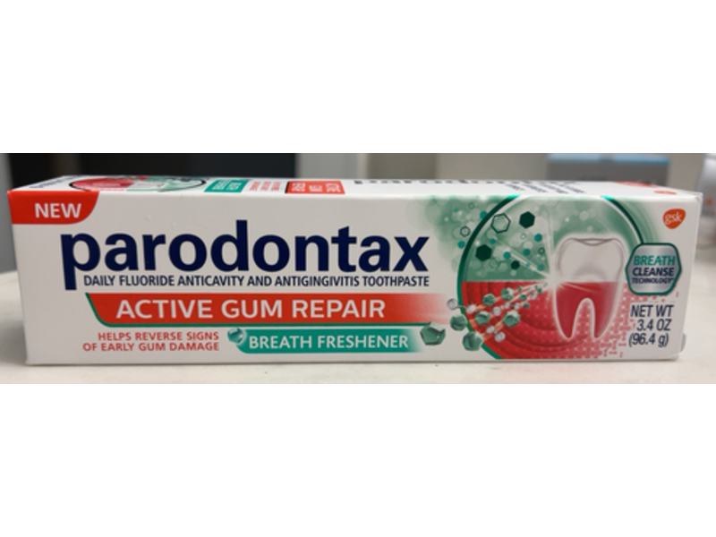 Parodontax Active Gum Repair Toothpaste, Breath Freshener, 3.4 oz/96.4 g, Pack OF 3