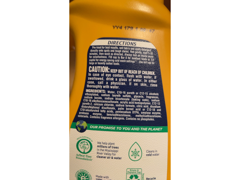 Arm & Hammer Plus OxiClean Liquid Laundry Detergent, Fresh Scent, 35 Loads, 45.5 fl oz/1.34 L