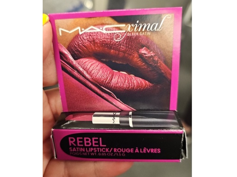 M.A.C Ximal Sleek Satin Lipstick, Rebel, 0.05 oz/1.5 g