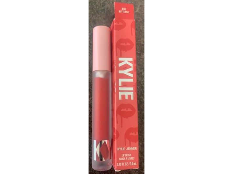 Kylie Cosmetics Kylie Jenner Lip Blush, 407 Butterfly, 0.10 fl oz/3.0 mL