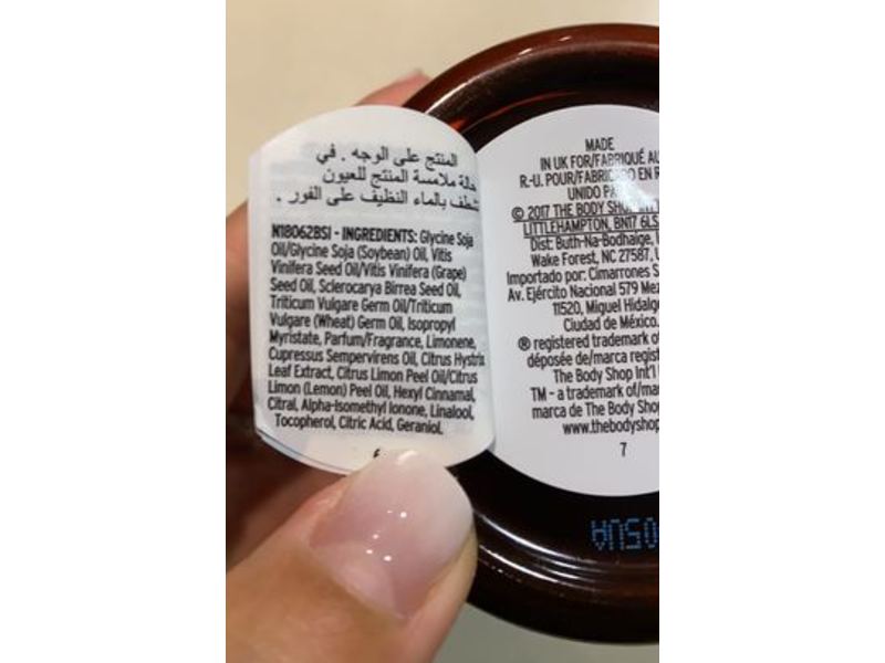 The Body Shop Spa of the World Thai Makrut Lime Firming Oil, 5.7 fl oz