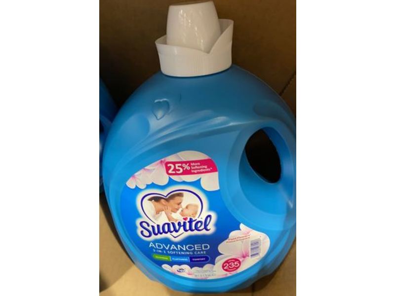 Suavitel Advanced 3-In-1 Softening Care Fabric Conditioner, Field Flowers, 235 Loads, 160 fl oz/4.7 L
