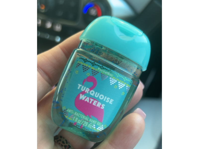Bath & Body Works Anti-Bacterial Hand Gel, Turquoise Waters, 1 fl oz/29 mL