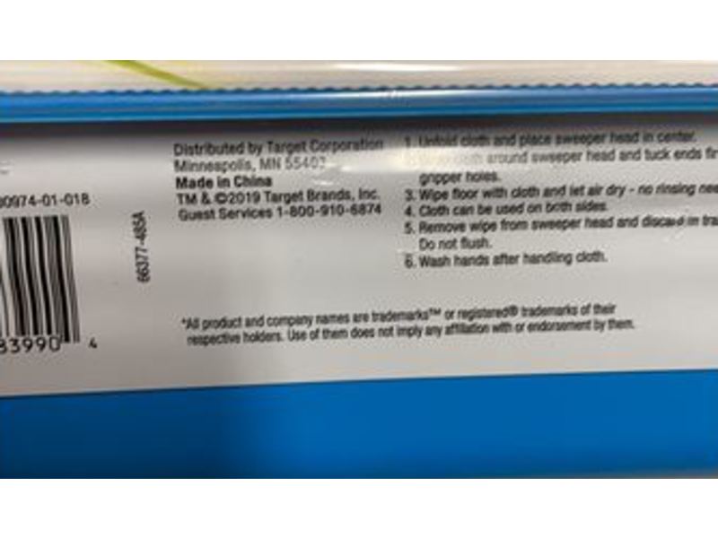 Up & Up Wet Cloth Sweeper Refills, Lavender Scent, 28 Count