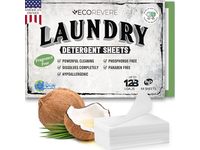 EcoRevere Laundry Detergent Sheets, Fragrance-Free, 128 Loads, 64 Count - thumbnail 1