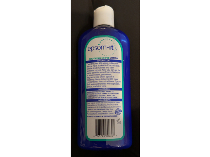 Epsom-It Soothing Nerve Lotion, 8 fl oz/237 mL