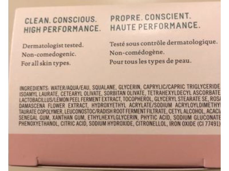 Biossance Squalane + Vitamin C Rose Moisturizer, Vegan, 1.69 oz/50 mL