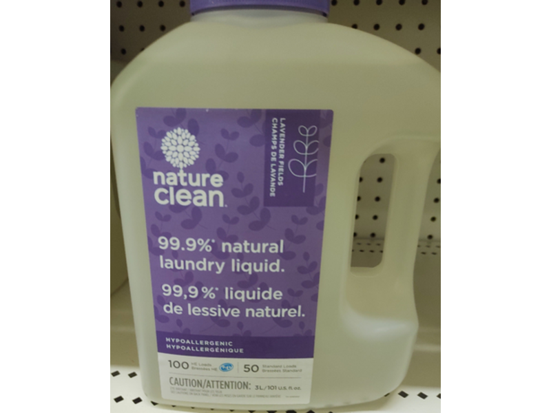 Nature Clean Laundry Liquid, Lavender, 101 fl oz/3 L
