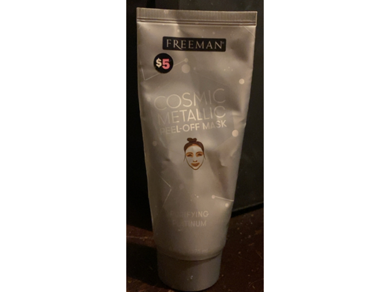 Freeman Cosmic Metallic Peel-Off Mask, Purifying Platinum, 6 fl oz/175 mL