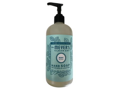 Mrs. Meyer's Clean Day Hand Soap, Mint Scent, 16 oz/473 mL