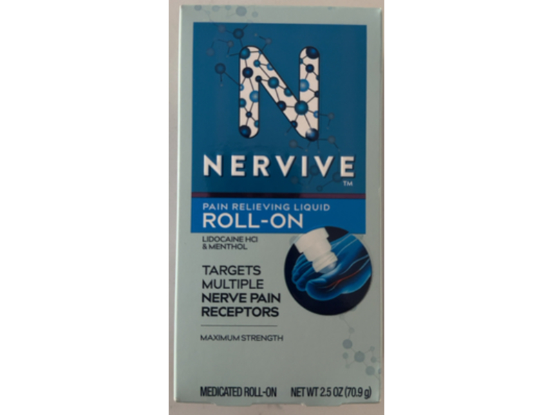Nervive Nerve Care Pain Relieving Roll On, 2.5 oz/70.9 g