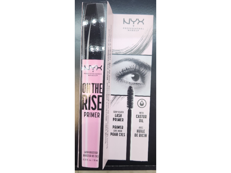 NYX Professional Makeup On The Rise Lash Booster, Black, 0.33 fl oz/10 mL