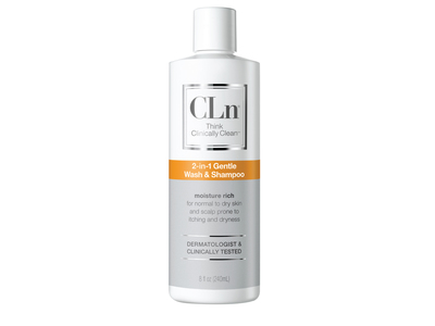 CLn 2-In-1 Gentle Wash & Shampoo, 8 fl oz/240 mL