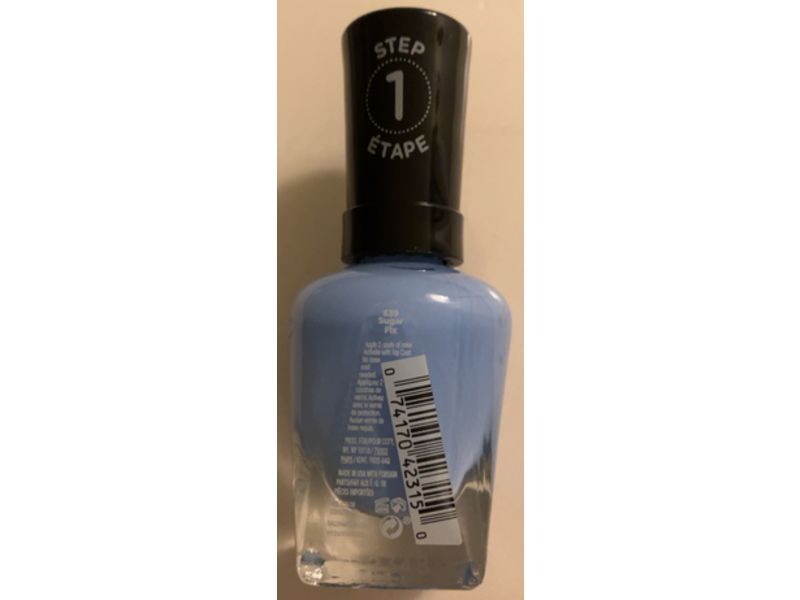 Sally Hansen Miracle Gel Nail Color, Sugar Fix, 0.50 fl oz/14.7 mL, Pack Of 2