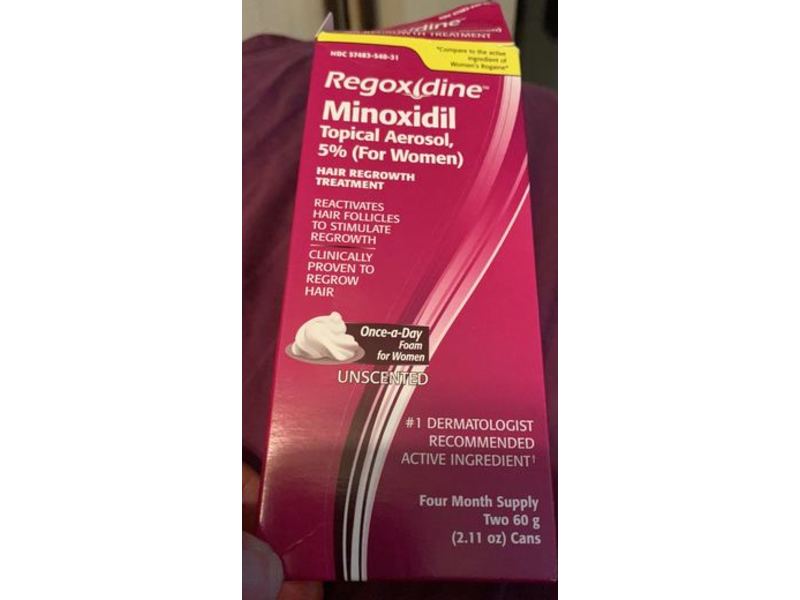 Regoxidine Minoxidil Topical Aerosol 5% Hair Regrowth Treatment, 2.11 oz