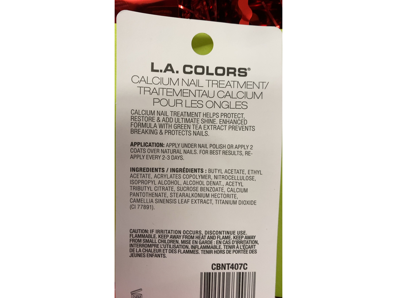 L.A. Colors Calcium Nail Treatment, 0.44 fl oz/13 mL