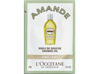 L'Occitane En Provence Amande Body Shower Oil, 0.2 fl oz/6 mL