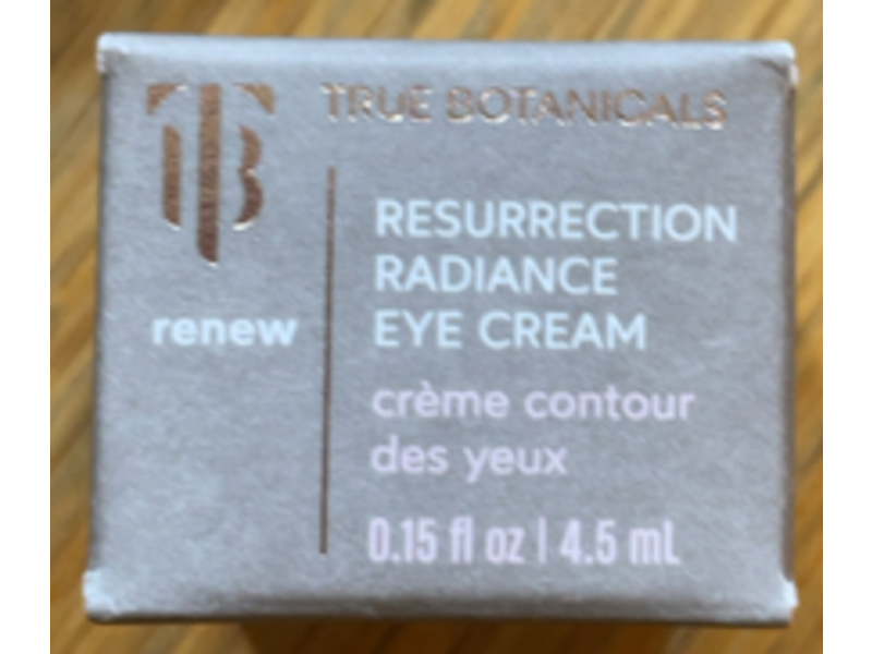 True Botanicals Resurrection Radiance Eye Cream, 0.15 fl oz/4.5 mL