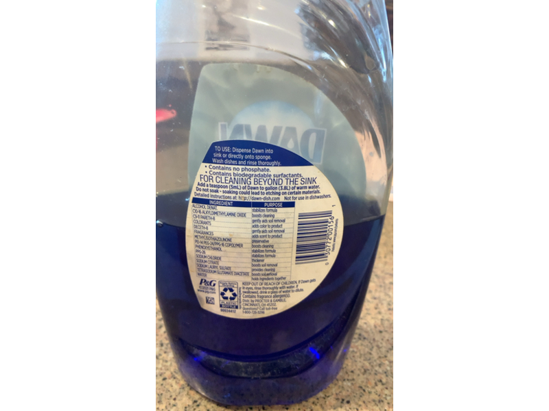 Dawn Ultra Platinum Dishwashing Liquid, Green Papaya, 32.7 fl oz/967 mL