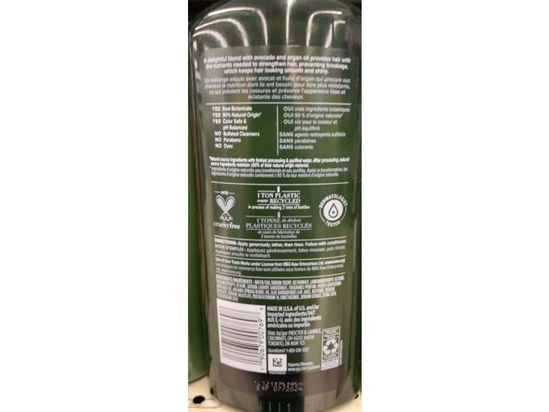 Herbal Essences Real Botanicals Shampoo, Avocado & Argan Oil, 13.5 fl oz/400 mL