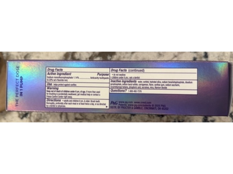 Crest 3DWhite Brilliance Deep Stain Remover Daily Toothpaste, Brilliant White, 3.1oz/87 g, Pack Of 2