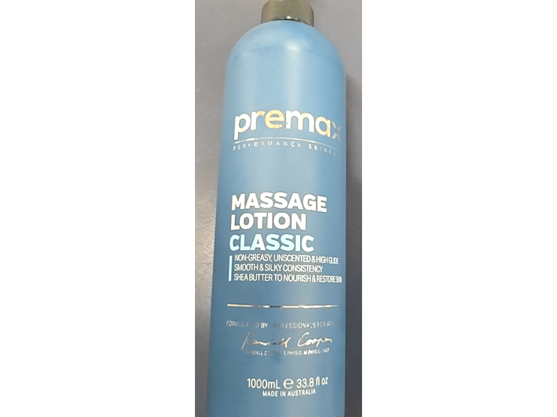 Premax Classic Massage Lotion, 33.8 fl oz/1000 mL