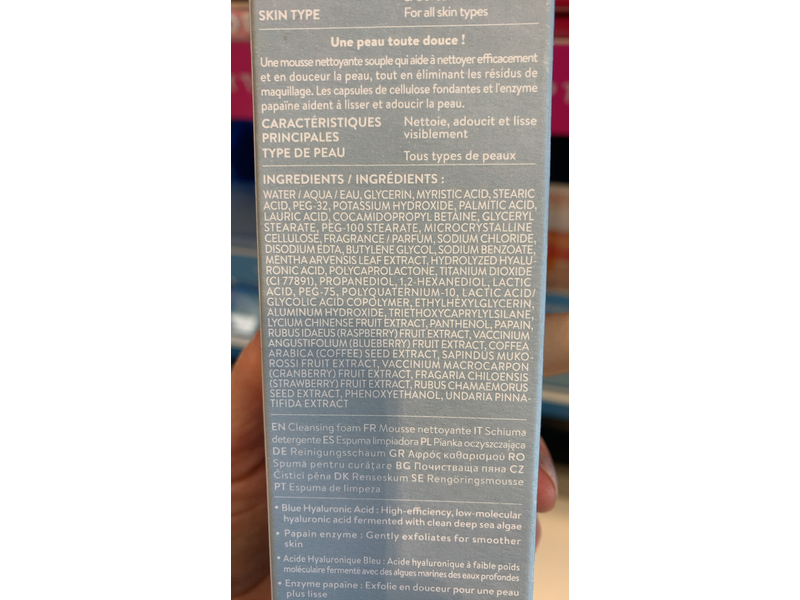 Laneige Water Bank Blue Hyaluronic Cleansing Foam, Cleanse & Hydrate, 5.29 oz/150 g