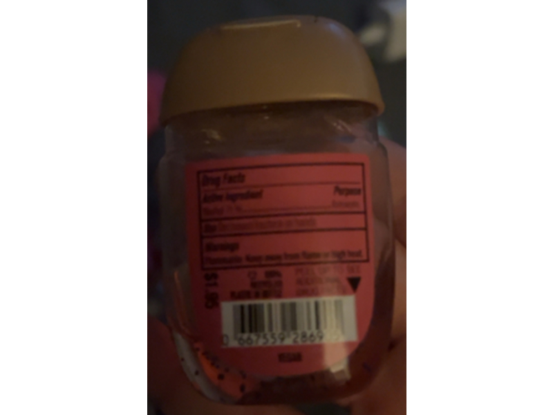 White Barn Anti-Bacterial Hand Gel, Strawberry Pound Cake, 1 oz/29 mL