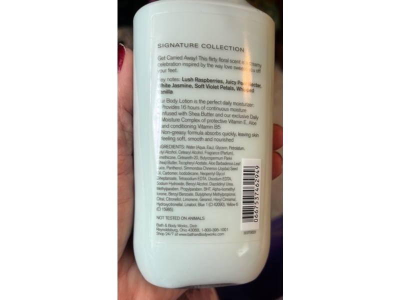 Bath & Body Works Body Lotion, Carried Away, 8 fl oz/236 mL, Pack Of 2
