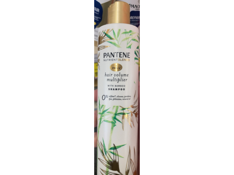 Pantene Pro-V Hair Volume Multiplier Sulphate-Free Shampoo, Bamboo, 9.6 oz