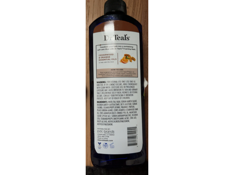 Dr Teal's Warm Soothing Foaming Bath , Cozy Cinnamon & Cashmere, 14 fl oz/414 mL