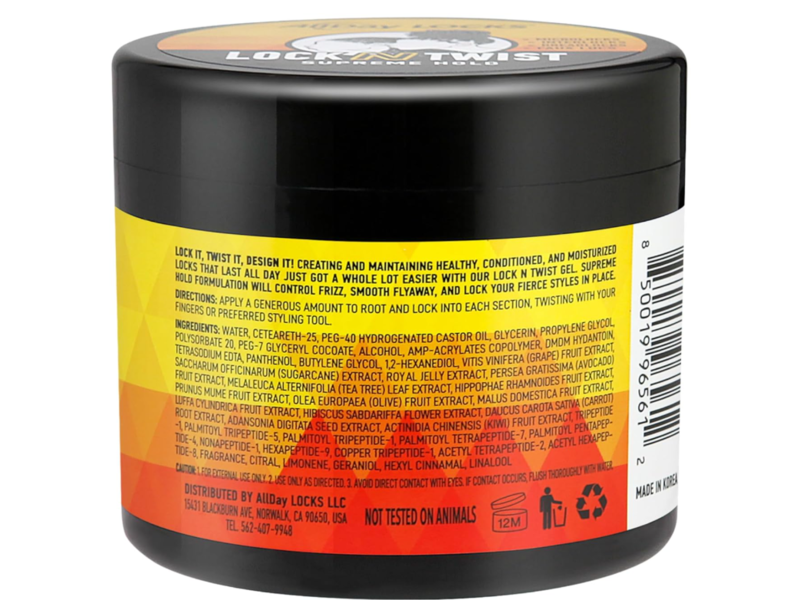 AllDay Locks Lock N Twist Supreme Hold Gel, 10 fl oz/296 mL