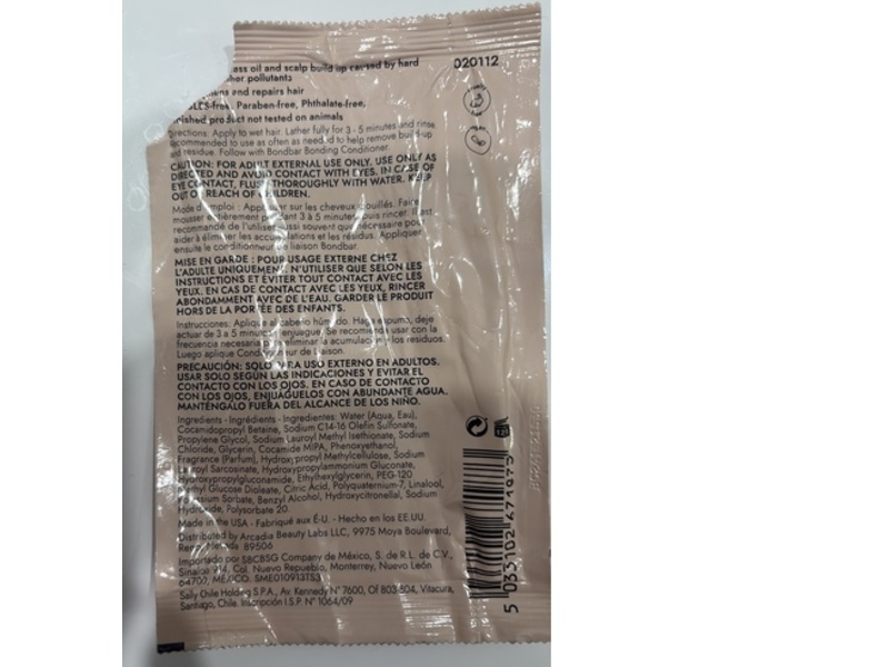 Band Bar Bonding Clarifying Shampoo, 1 fl oz/30 mL