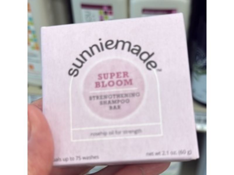 Sunniemade Super Bloom Strengthening Shampoo Bar, 2.1 fl oz/60 g