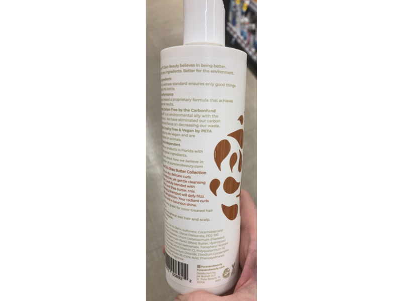 Purezero Curl Cleansing Shampoo, Flaxseed Oil & Shea Butter,12 fl oz/354 mL