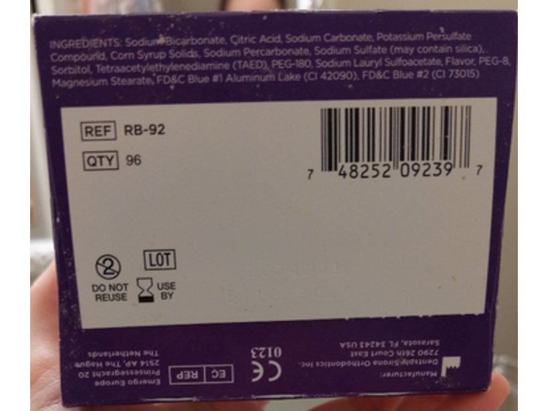 Retainer Brite Cleaning Tablets, 96 Count