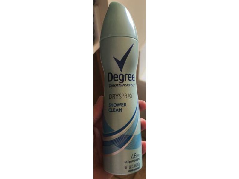 Degree Dry Spray Antiperspirant Deodorant, Shower Clean, 3.8 oz