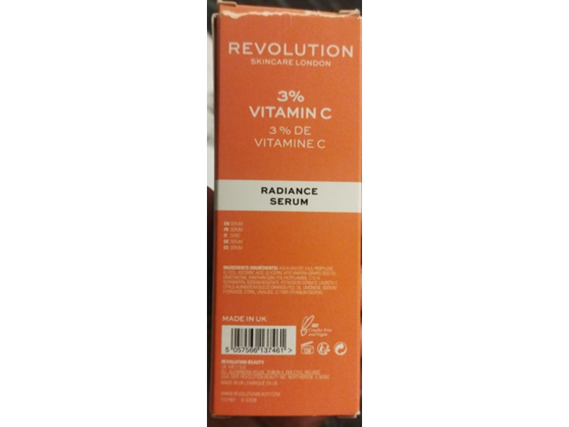 Revolution Radiance Serum, 3% Vitamin C, 1 fl oz/30 mL