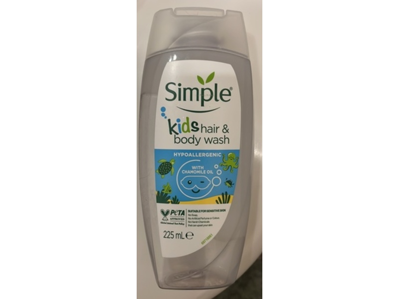 Simple Kids Hair & Body Wash, Chamomile Oil, 225 mL
