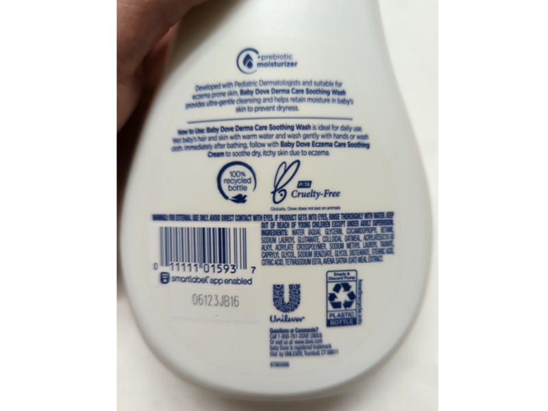 Dove Baby Derma Care Soothing Wash, 13 fl oz/384 mL