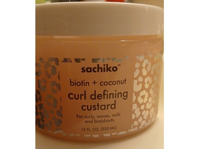 Sachiko Curl Defining Custard, Biotin + Coconut, 12 fl oz/355 mL