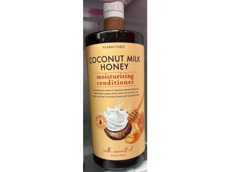 Pharm To Table Moisturizing Conditioner, Coconut Milk Honey, 32 fl oz/960 mL