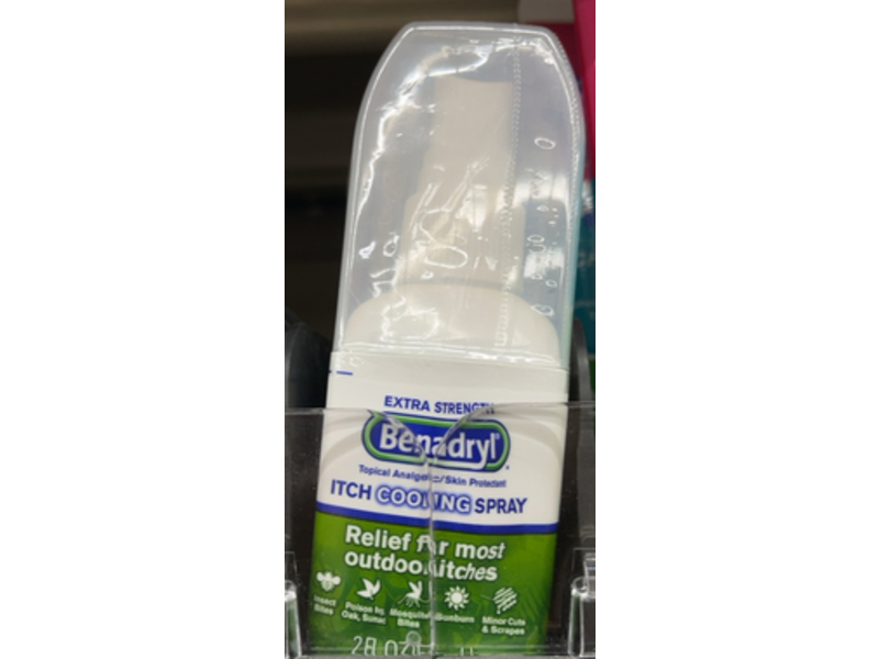 Benadryl Extra Strength Itch Cooling Spray, 2 fl oz/59 mL