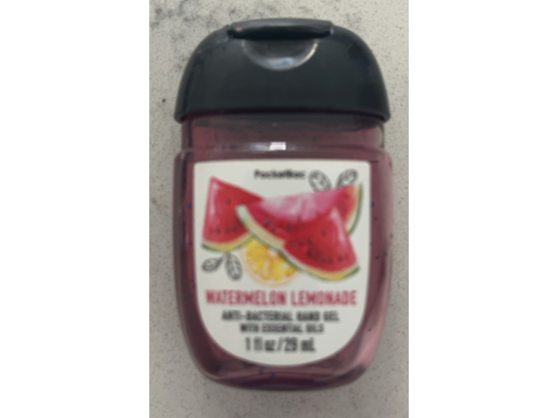 Bath & Body Works Anti-Bacterial Hand Gel, Watermelon Lemonade, 1 fl oz/29 mL
