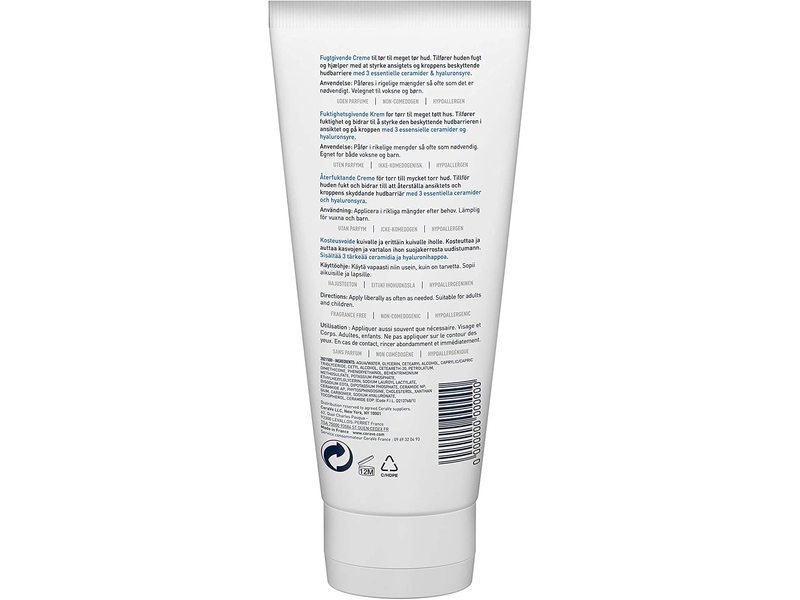 CeraVe Moisturising Cream Baume Hydratant, 6 oz/177 mL