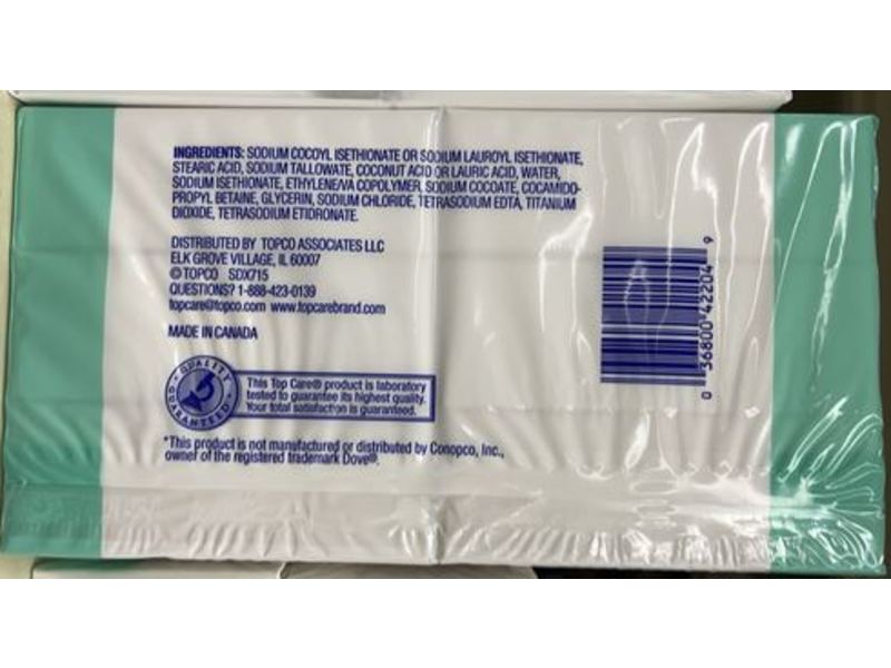 TopCare Moisturizng Beauty Bar, 4 oz/113 g, Pack Of 6