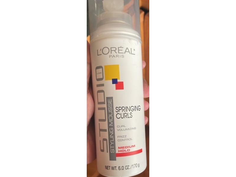 L'Oreal Paris Studio Line Springing Curls Mousse, Medium Hold, 6 oz/170 g